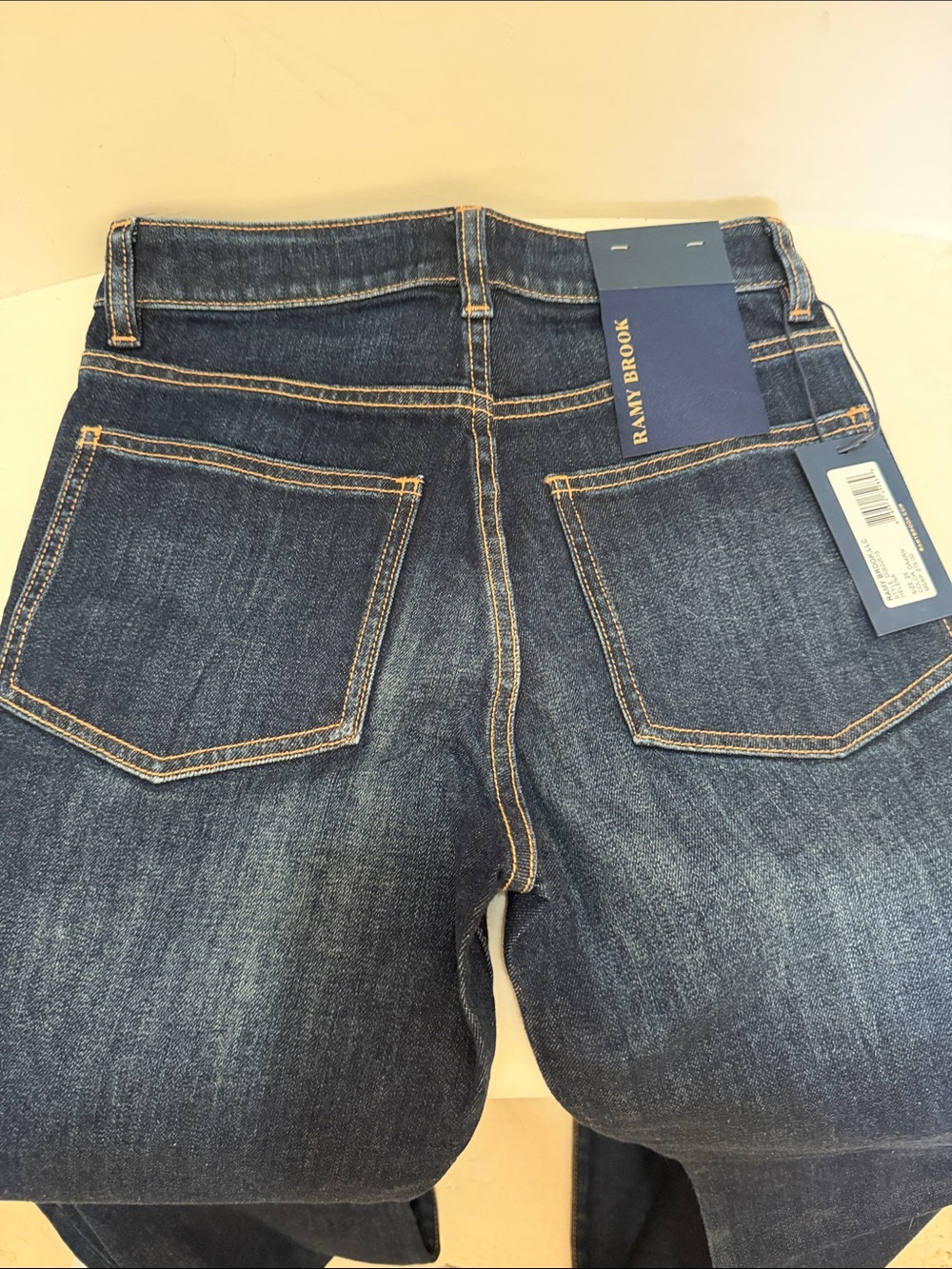 Ramy Brook Helena Women’s Dark Blue Denim Jeans - Picture 3 of 4